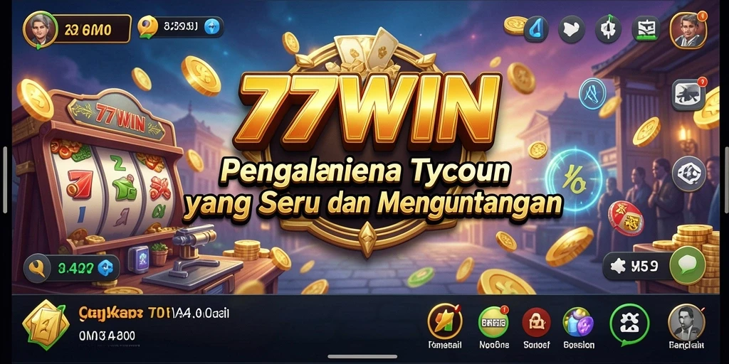 Tampilan gameplay <strong>77WIN</strong> yang menarik dengan elemen Tycoon yang mendebarkan.