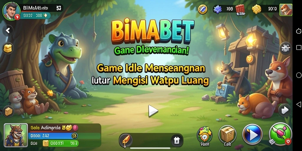 Tampilan gameplay BIMABET dengan elemen Idle yang menarik.