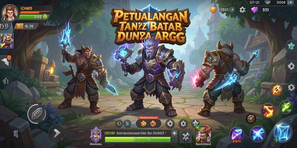 Gambaran gameplay menegangkan dalam petualangan ARPG IDN89.