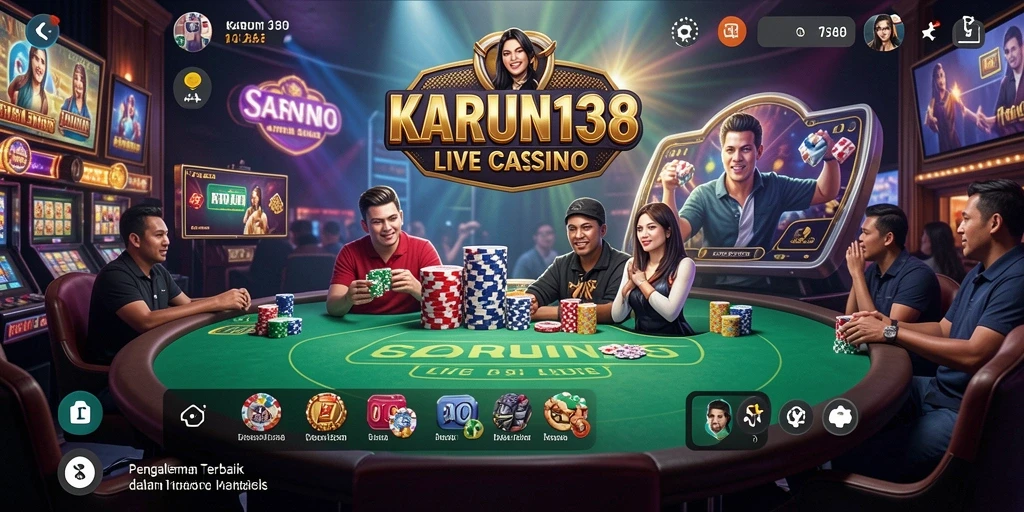 Tampilan gameplay menarik dari KARUN138 Live Casino dengan dealer profesional.