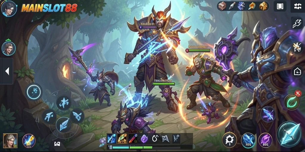 Tampilan gameplay <strong>MAINSLOT88</strong> yang penuh aksi dan petualangan.