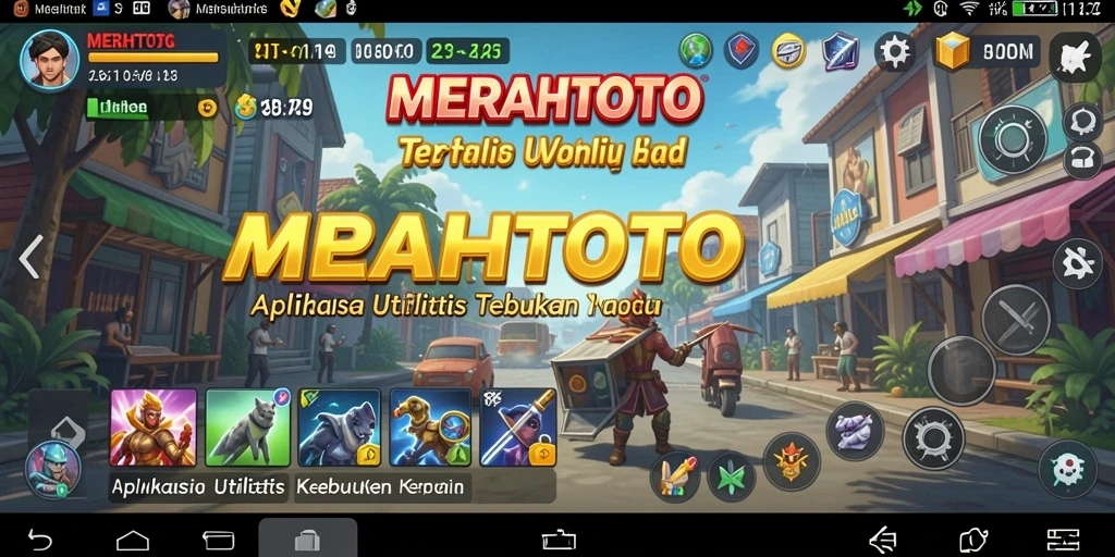 Tampilan antarmuka MERAHTOTO yang sederhana dan fungsional.