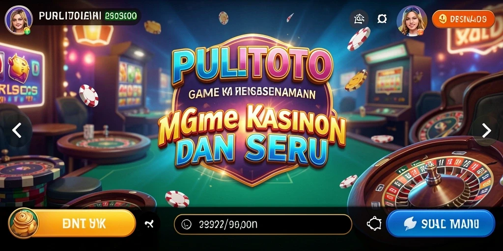 Tampilan gameplay seru dalam PULITOTO dengan berbagai pilihan permainan Kasino.
