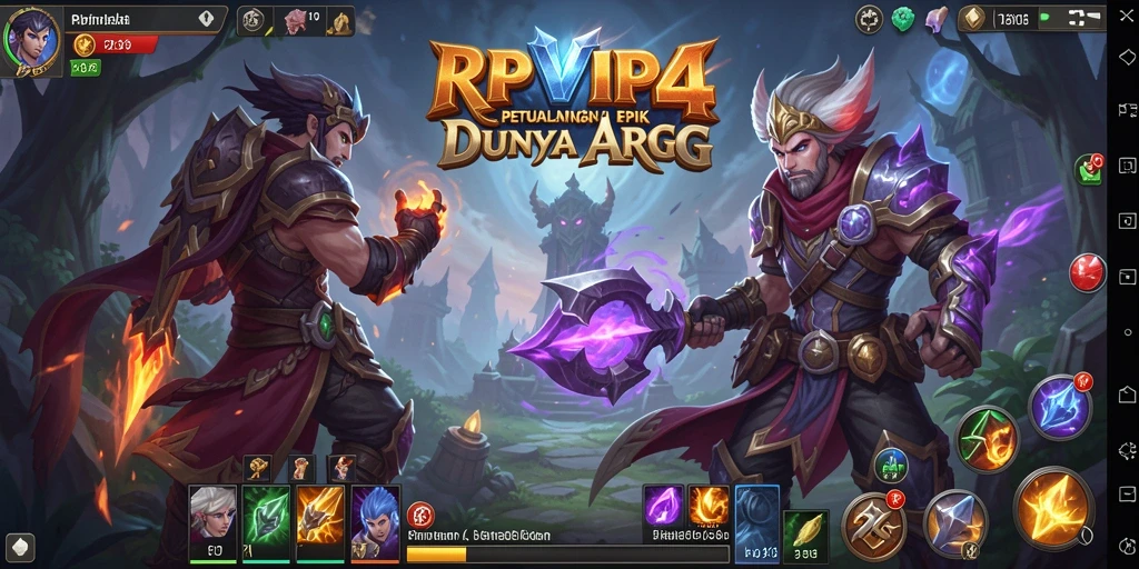 Tampilkan aksi seru dalam gameplay ARPG RPVIP4 yang menantang.