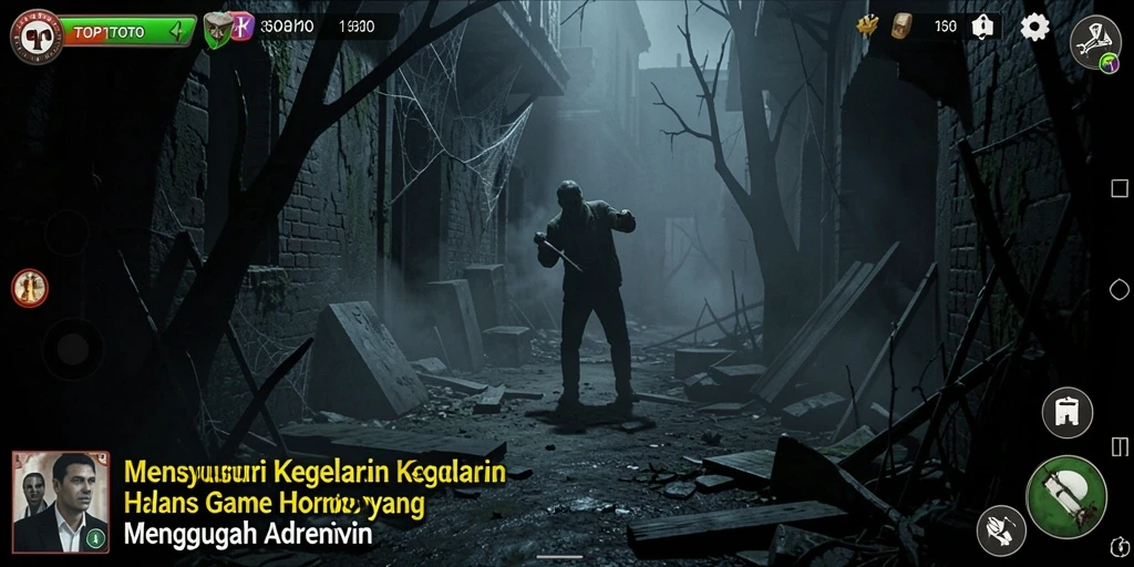 Screenshot menunjukkan suasana mencekam dari gameplay TOP1TOTO.