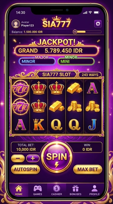 Fitur pencarian mudah di aplikasi SIA777 untuk menemukan APK favorit Anda.